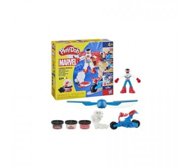 Moto Cortadora Del Capitan America Marvel Play-Doh