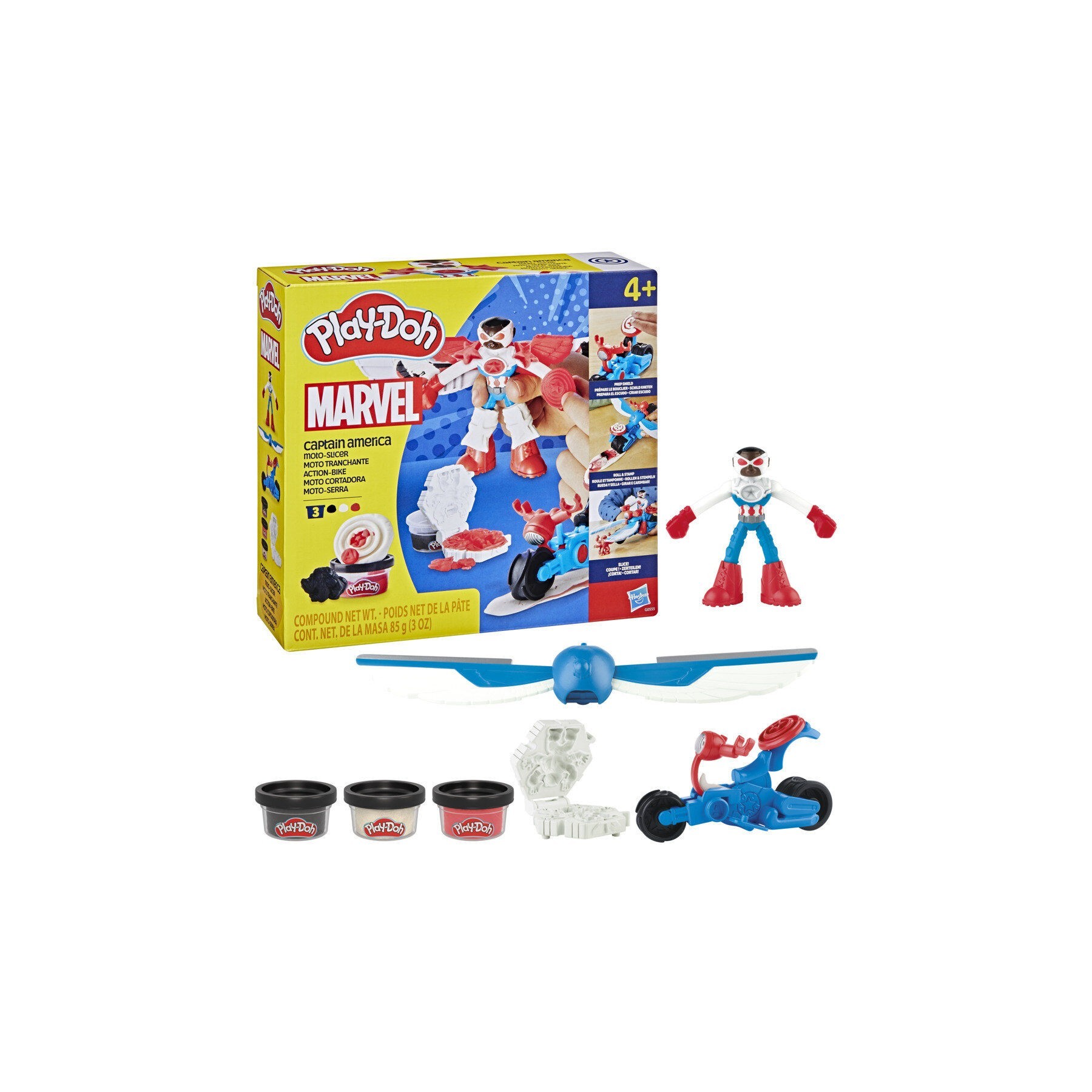 Moto Cortadora Del Capitan America Marvel Play-Doh