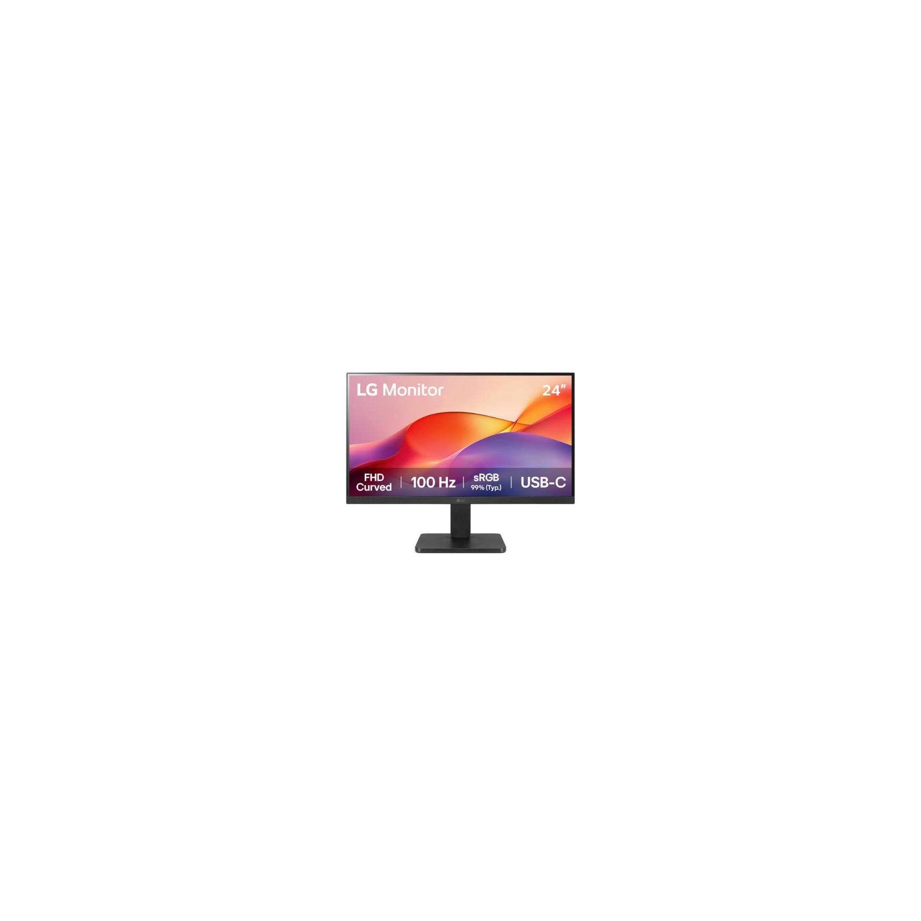 Monitor Curvo Lg 24U421A-B 23.8"/ Full Hd/ Negro
