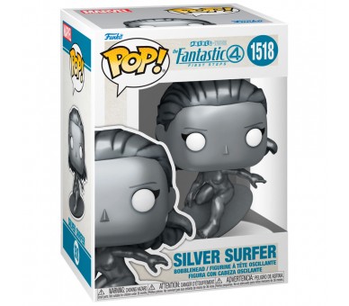 Figura POP Marvel Los 4 Fantasticos Surfista Plateado
