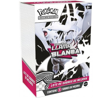 POKEMON JUEGO DE CARTAS ESCARLATA Y PUPURA LOTE SOBRES MEJORA: LLAMA BLANCA (ESP)