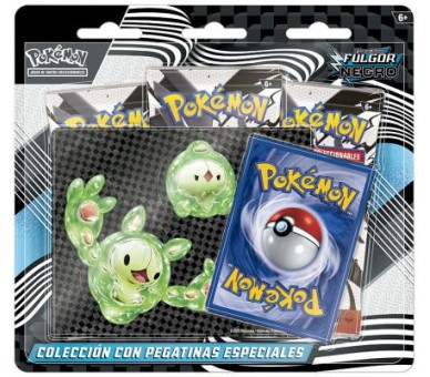 POKEMON JUEGO DE CARTAS ESCARLATA Y PUPURA TECH STICKER FULGOR NEGRO (ESP)