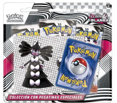 POKEMON JUEGO DE CARTAS ESCARLATA Y PUPURA TECH STICKER LLAMA BLANCA (ESP)