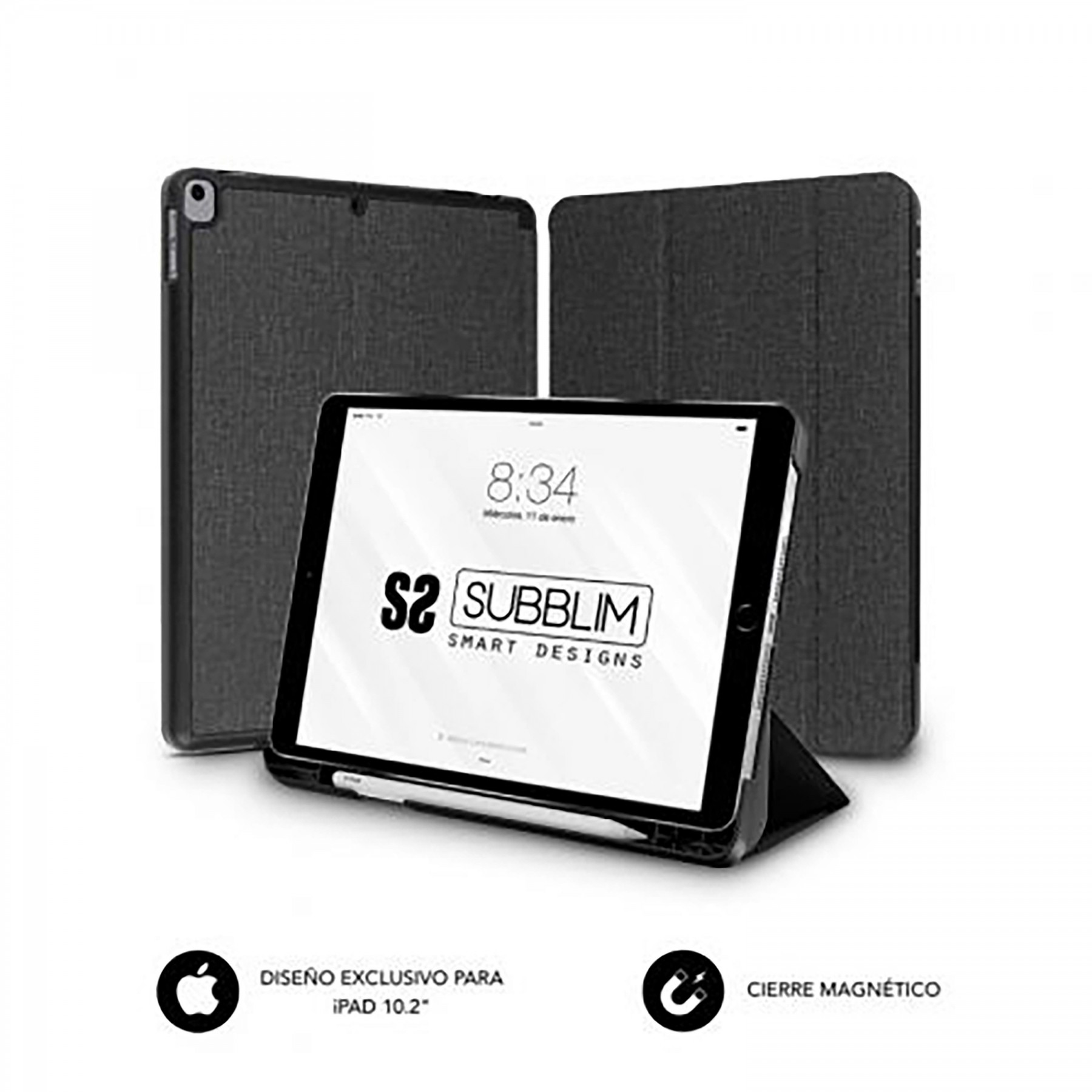 Subblim Shock Case Apple Ipad 10,2" 9/8/7 Gen Negra