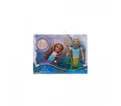Muñeca Ariel + Triton La Sirenita Disney 15Cm