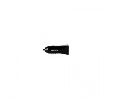 Cargador 2Xusb Approx Coche Negro