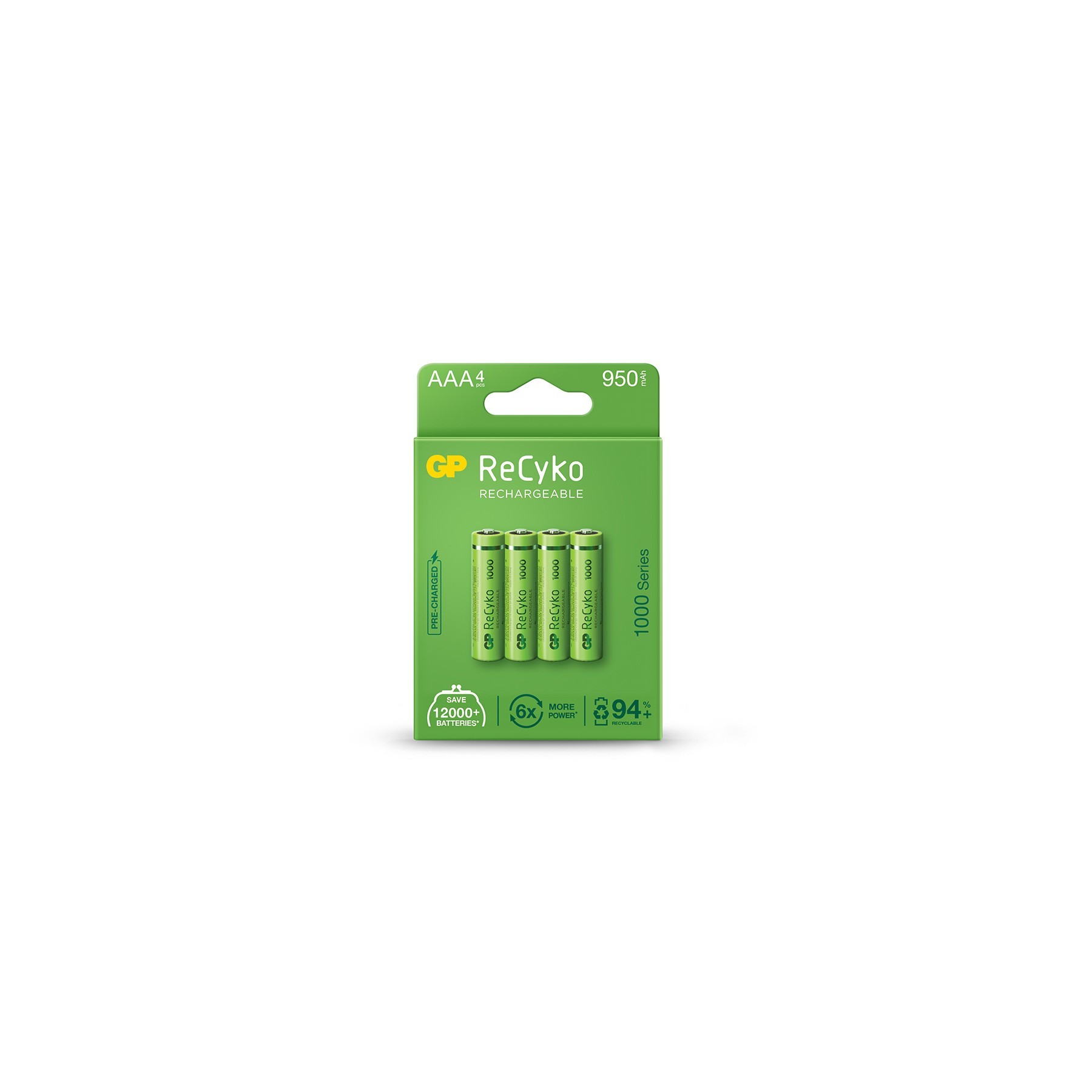 Gp Recyko 4Xaaa 950Mah / Pilas Recargables