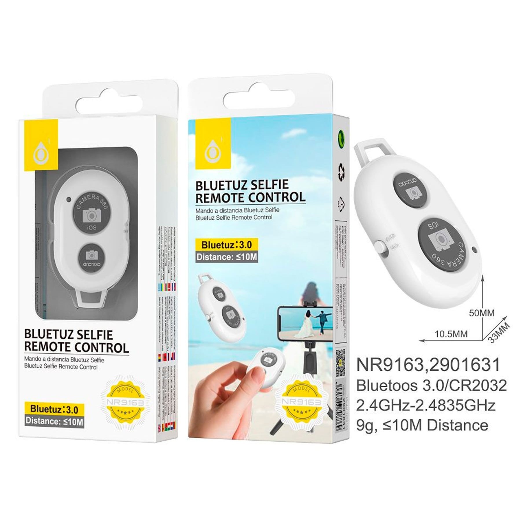 Jc Nr9163 White / Control Remoto Bluetooth