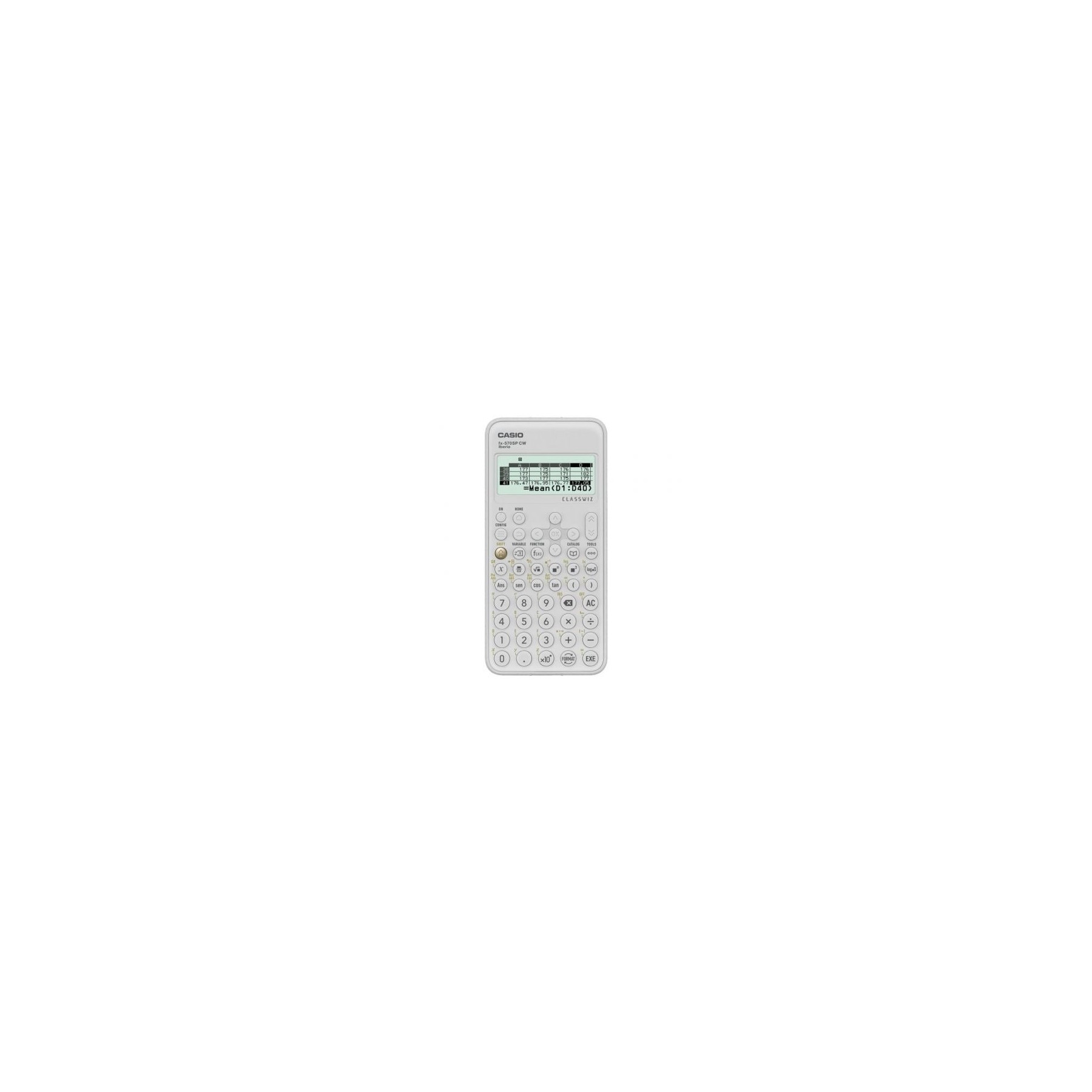 Calculadora Científica Casio Classwiz Fx-570 Sp Cw/ Blanca