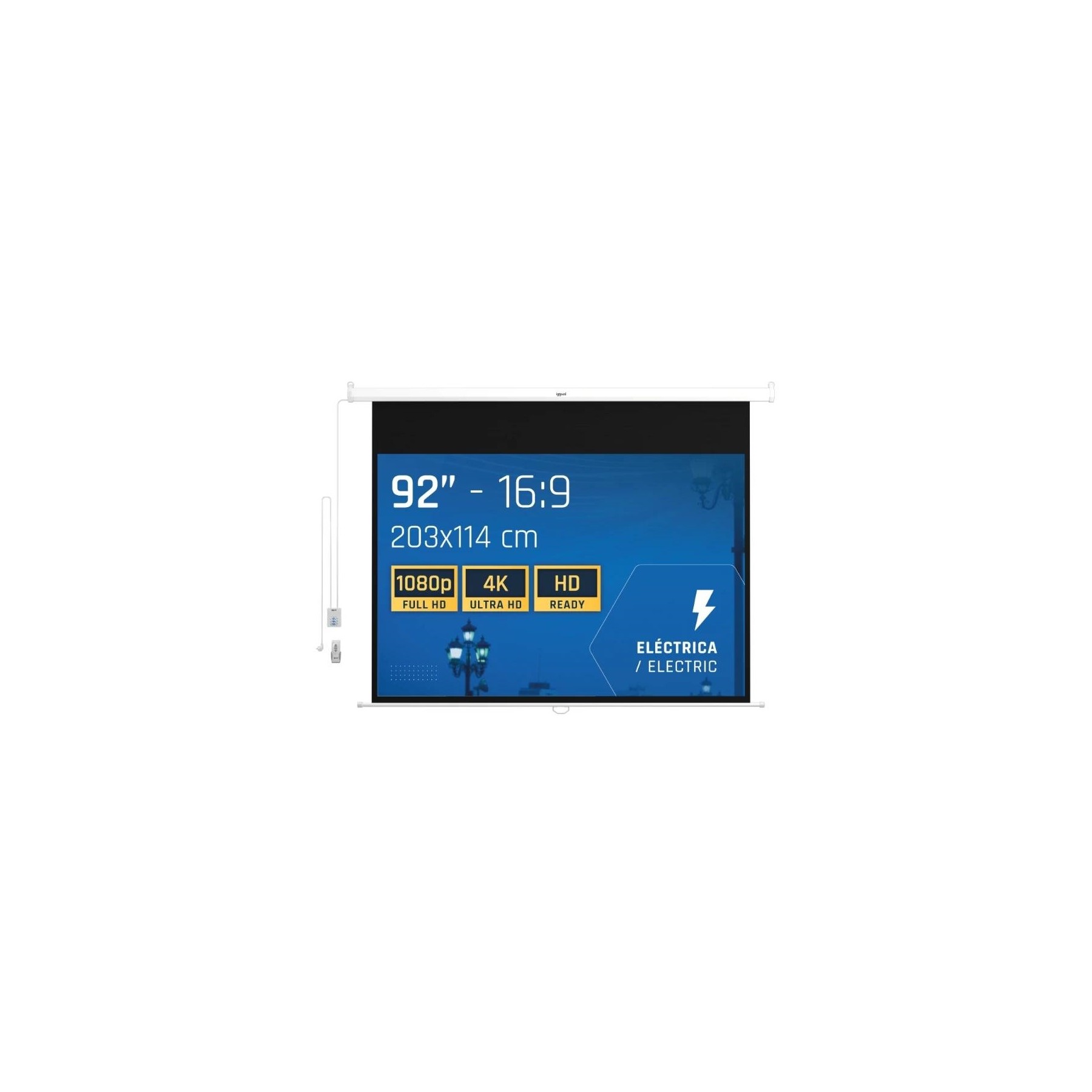 Iggual Pantalla Mural Pan.92" 203X114 Cm Eléctrica