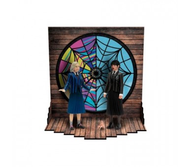 Set Figuras Miercoles & Enid Miercoles 9,5Cm 8 Unidades