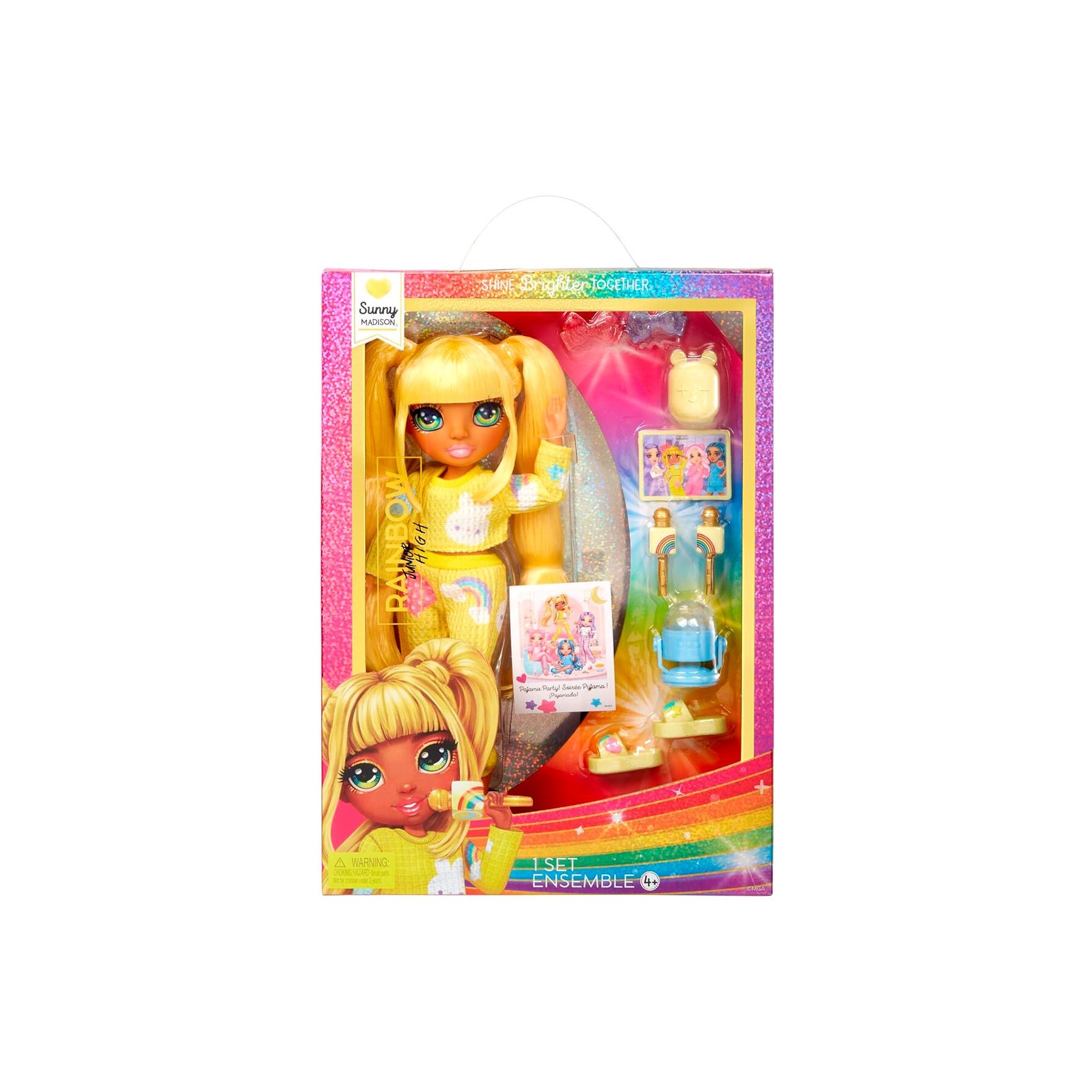 Muñeca Sunny Fiesta Pijama Rainbow High 22Cm