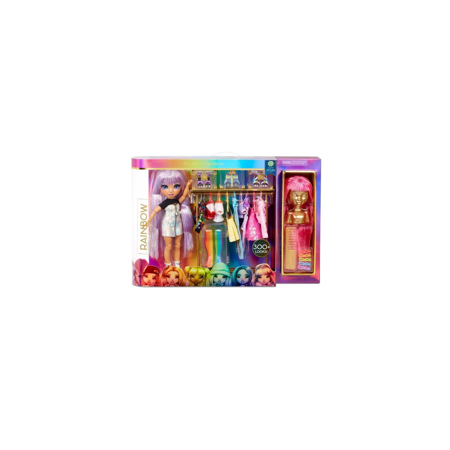 Muñeca Avery Fashion Studio Rainbow High 25Cm