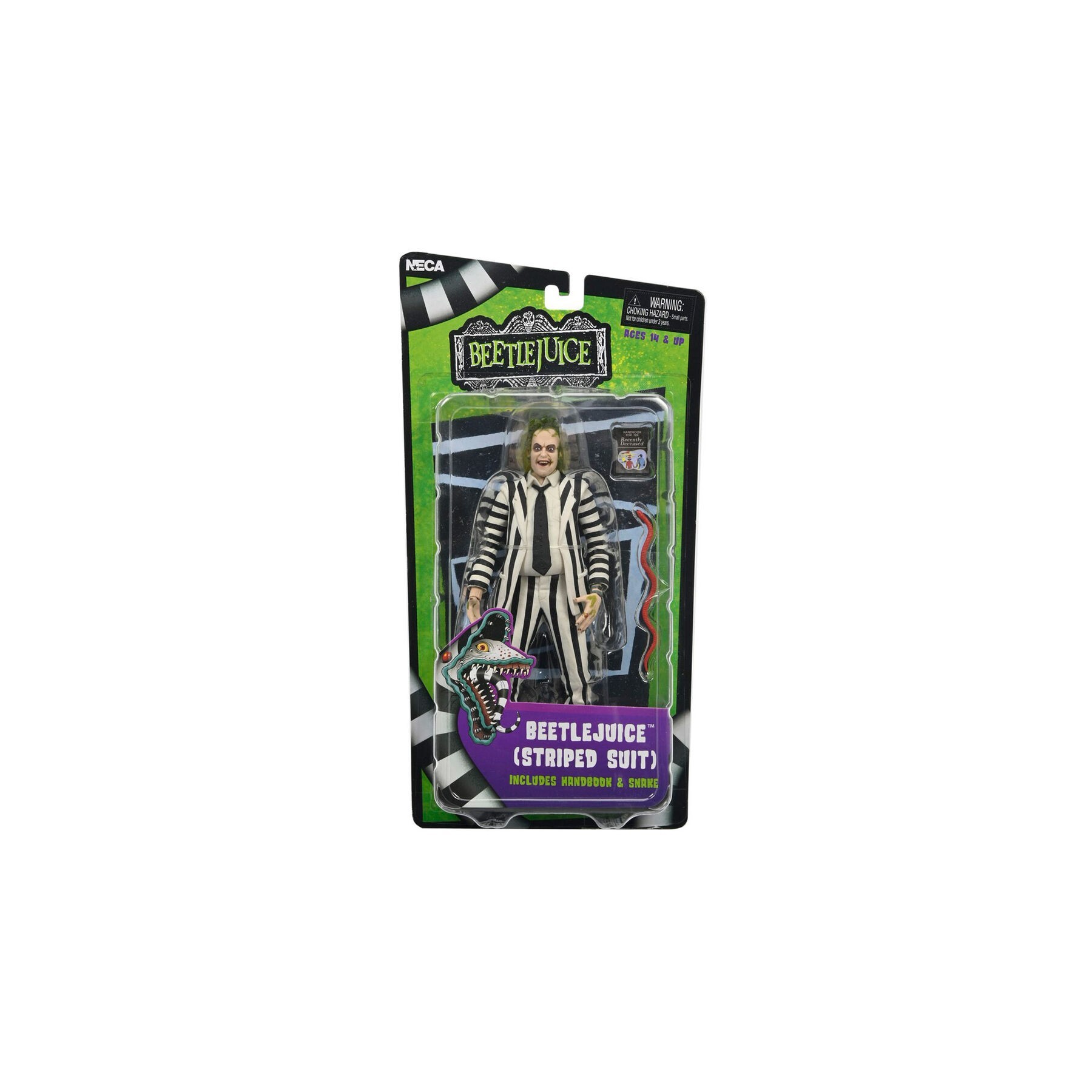 Figura Beetlejuice 1988 Black And White Striped Suit Beetlej