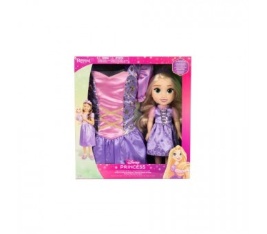 Muñeca Rapunzel + Disfraz Disney 38Cm