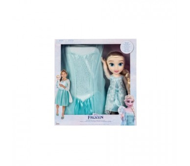 Muñeca Elsa + Disfraz Frozen 2 Disney 38Cm