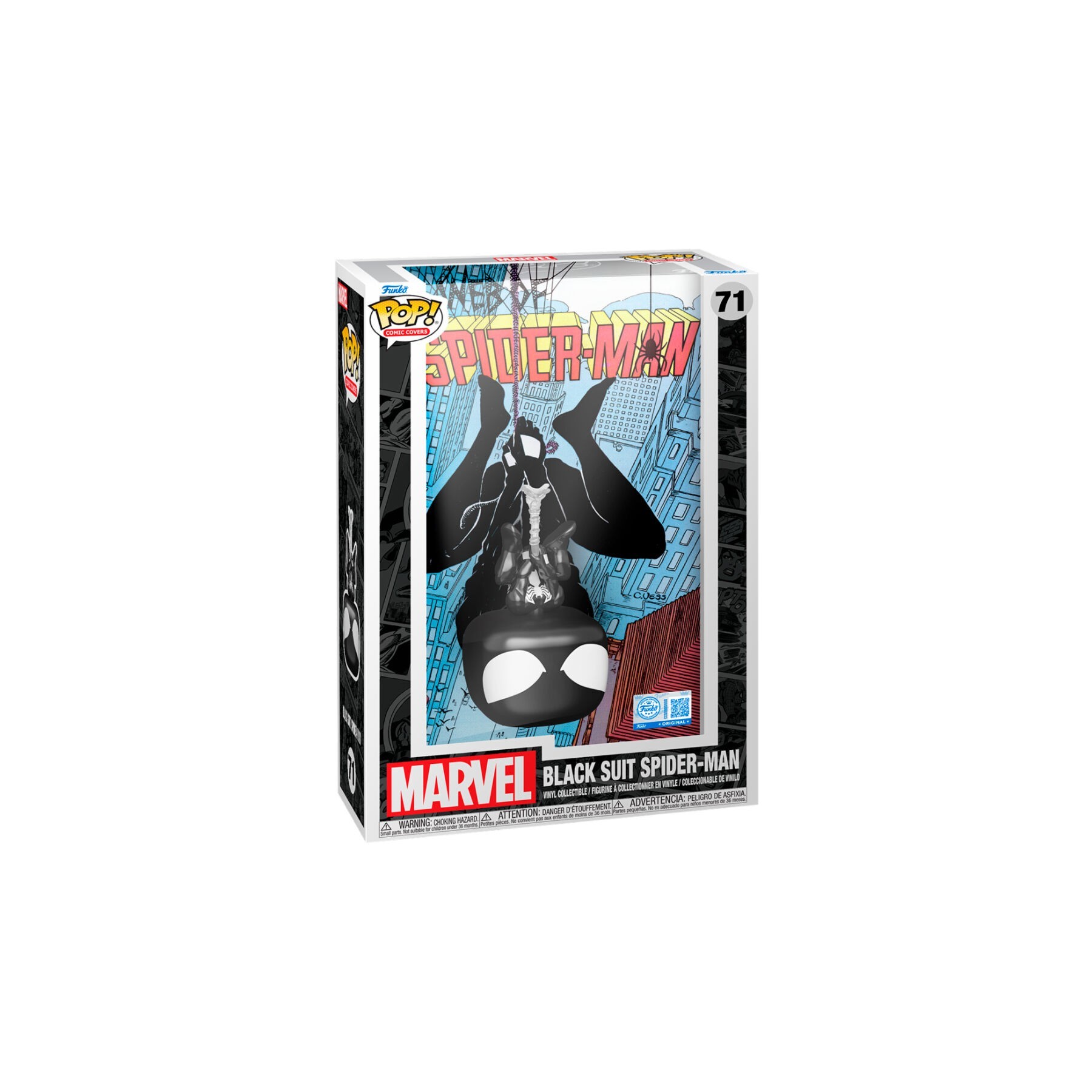 Figura Pop Comic Cover Spider-Man Black Suit Spider-Man
