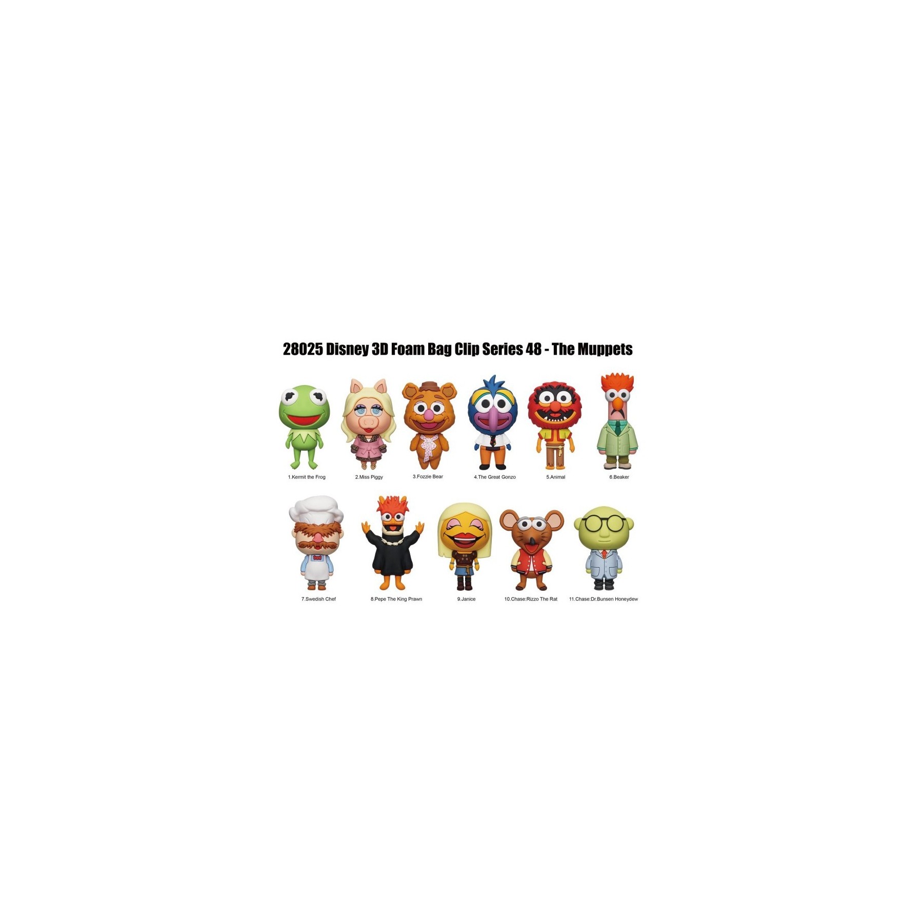 Bag Clip - Colgante Muppets Disney (24Und) Varios