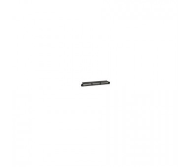 Patch Panel 24 Puertos Categoria 6 Apantallado Color Negro