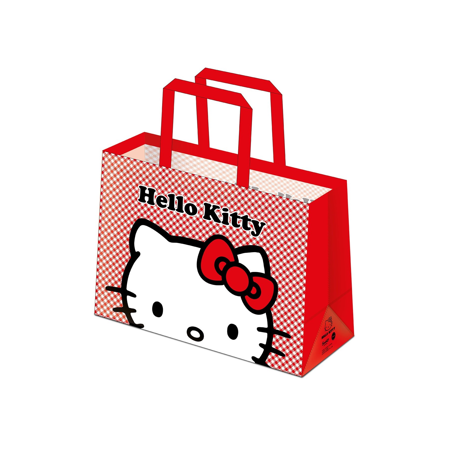 Hello Kitty - Bolsa Reusable 44X33X16 Peeking