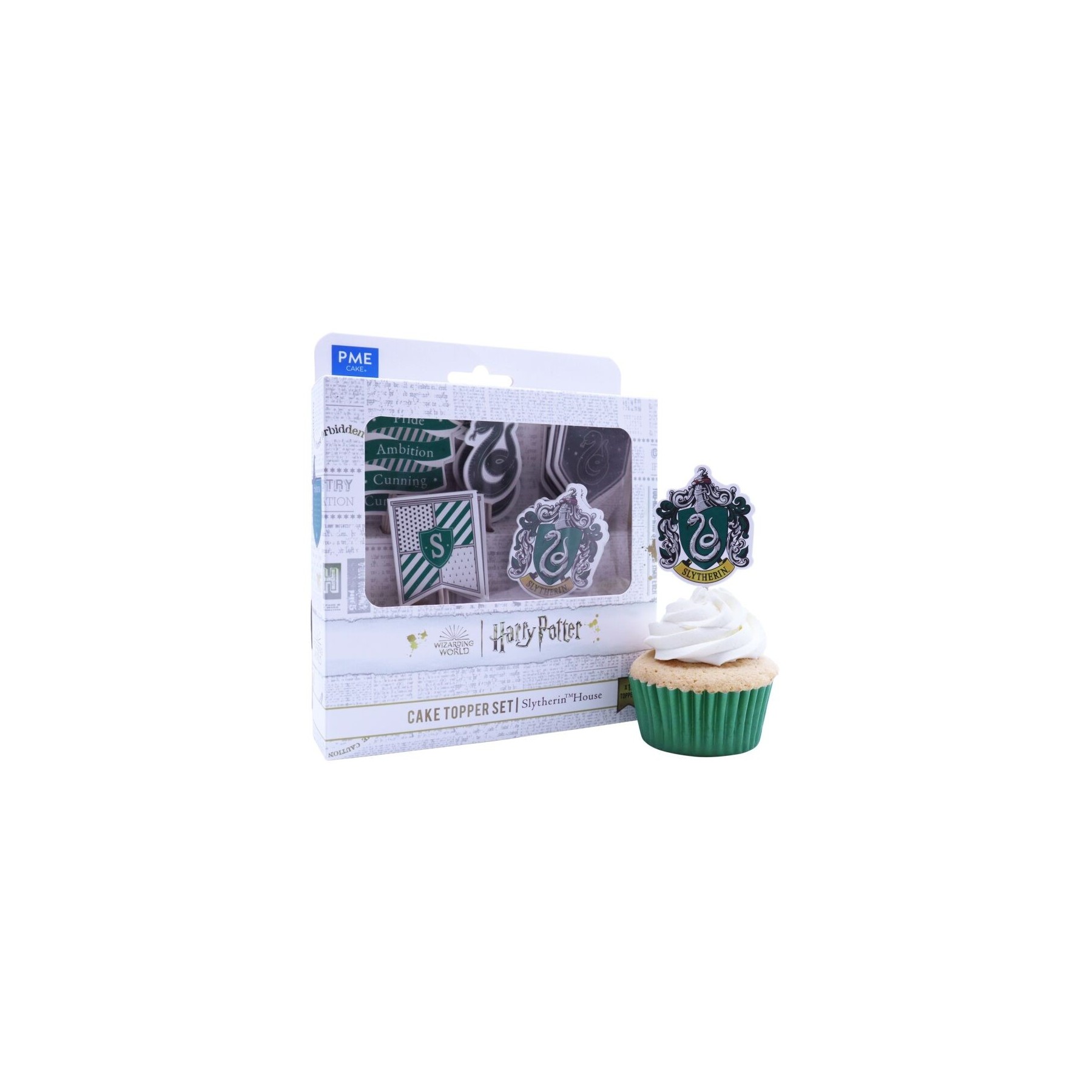 Set Decoración Cupcakes (15) Slytherin