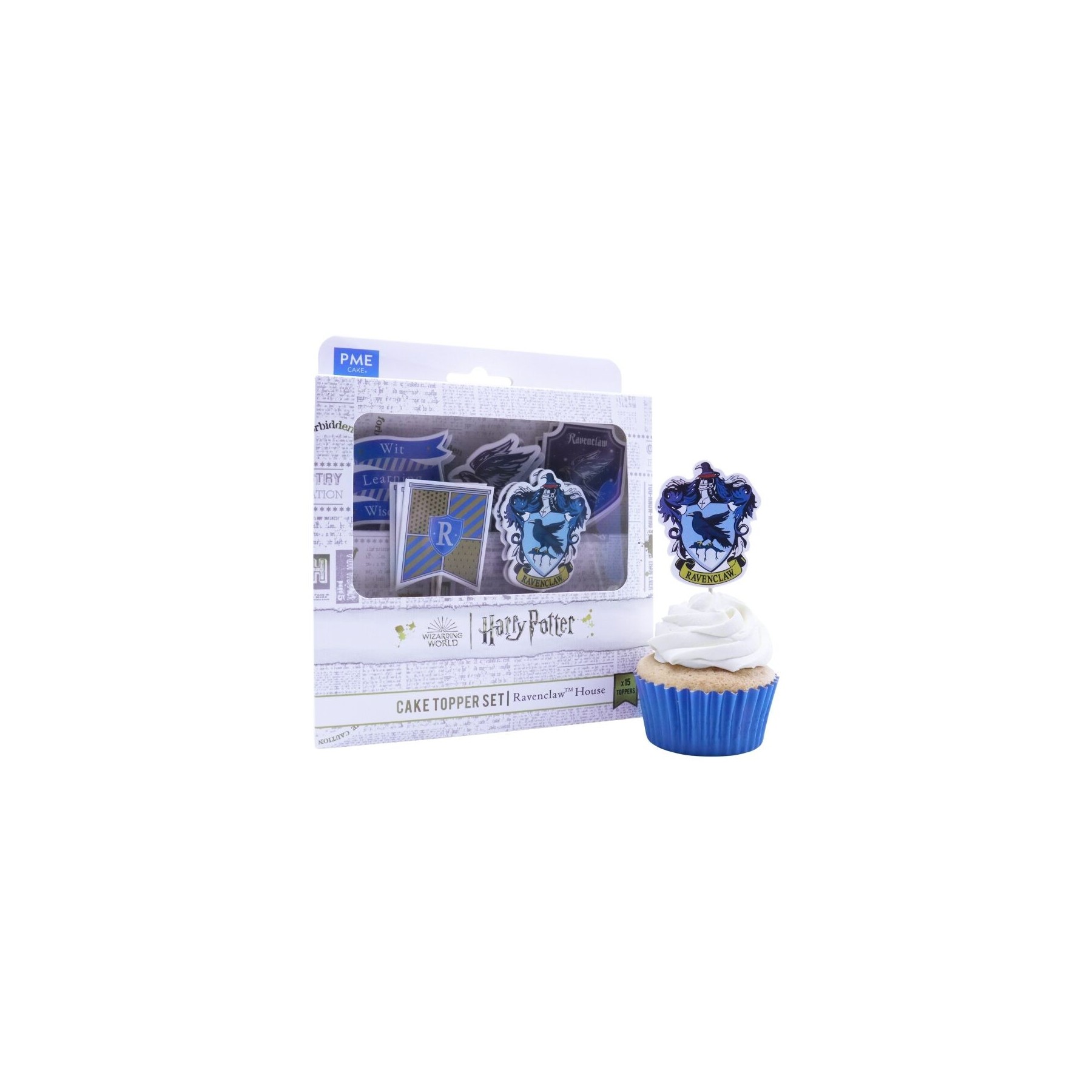 Set Decoración Cupcakes (15) Ravenclaw