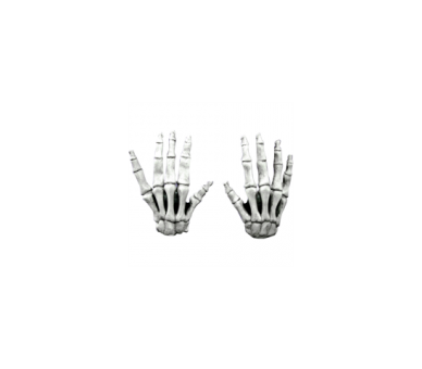 Manos De Esqueleto Grandes (Blancas) Talla Única