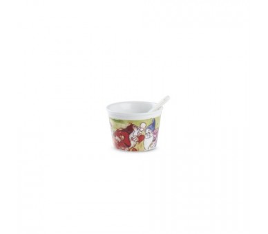 Set De 4 Tazas De Helado Con Cuchara 7 Enanitos 250 Ml
