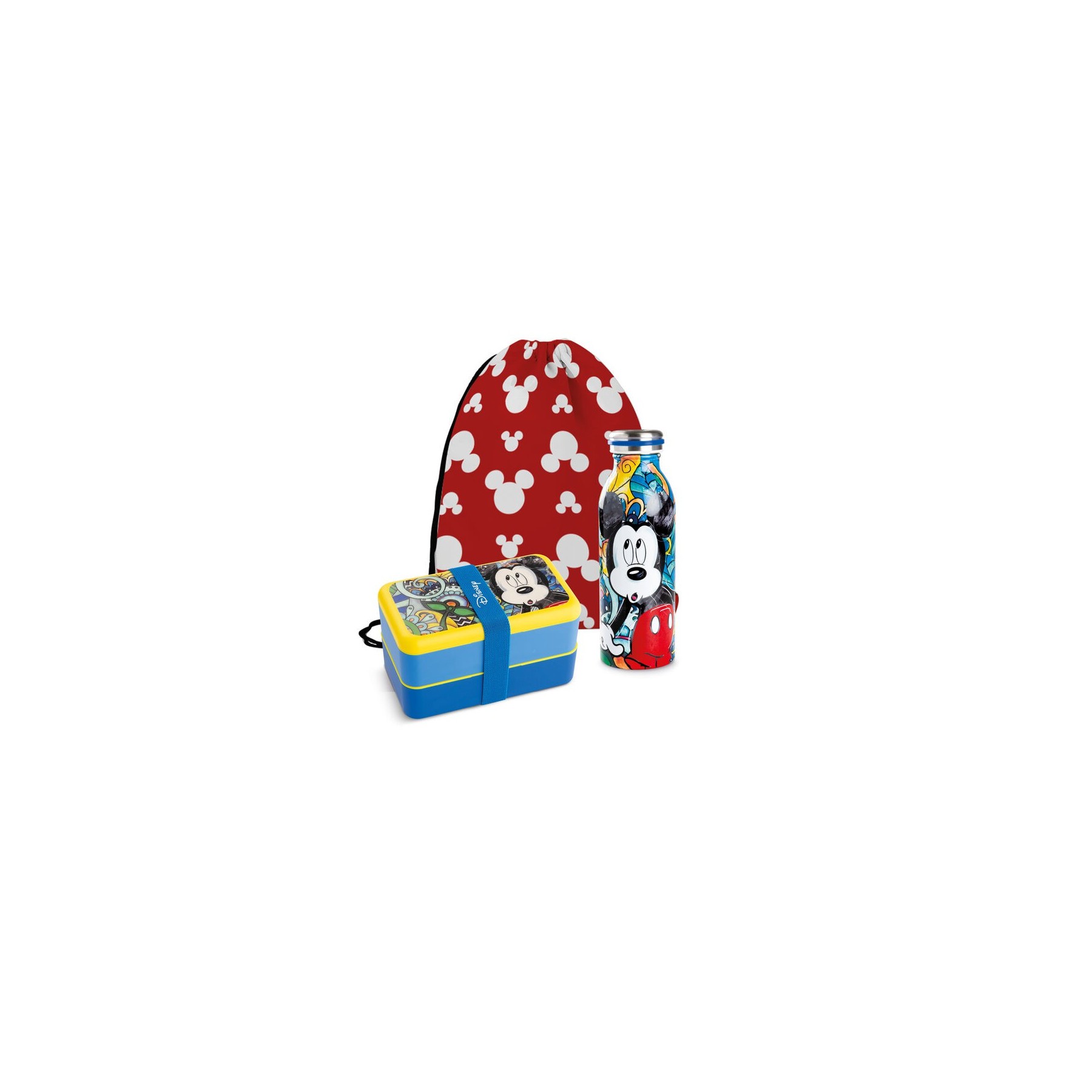 Set De Fiambrera Con Botella Térmica Mickey Mouse Forever &