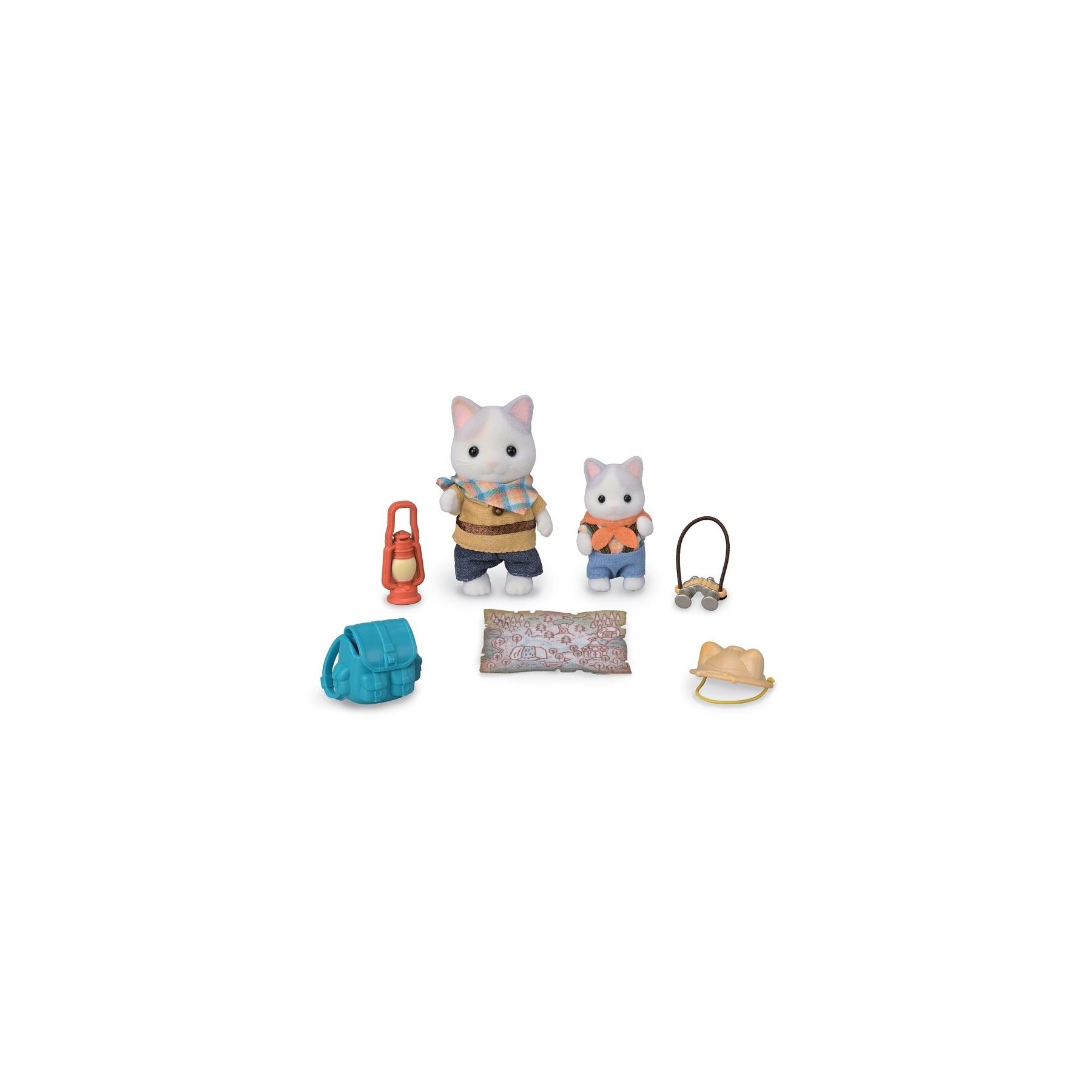 Sylvanian Families Set De Exploradores, Bebe Gato Latte Y He