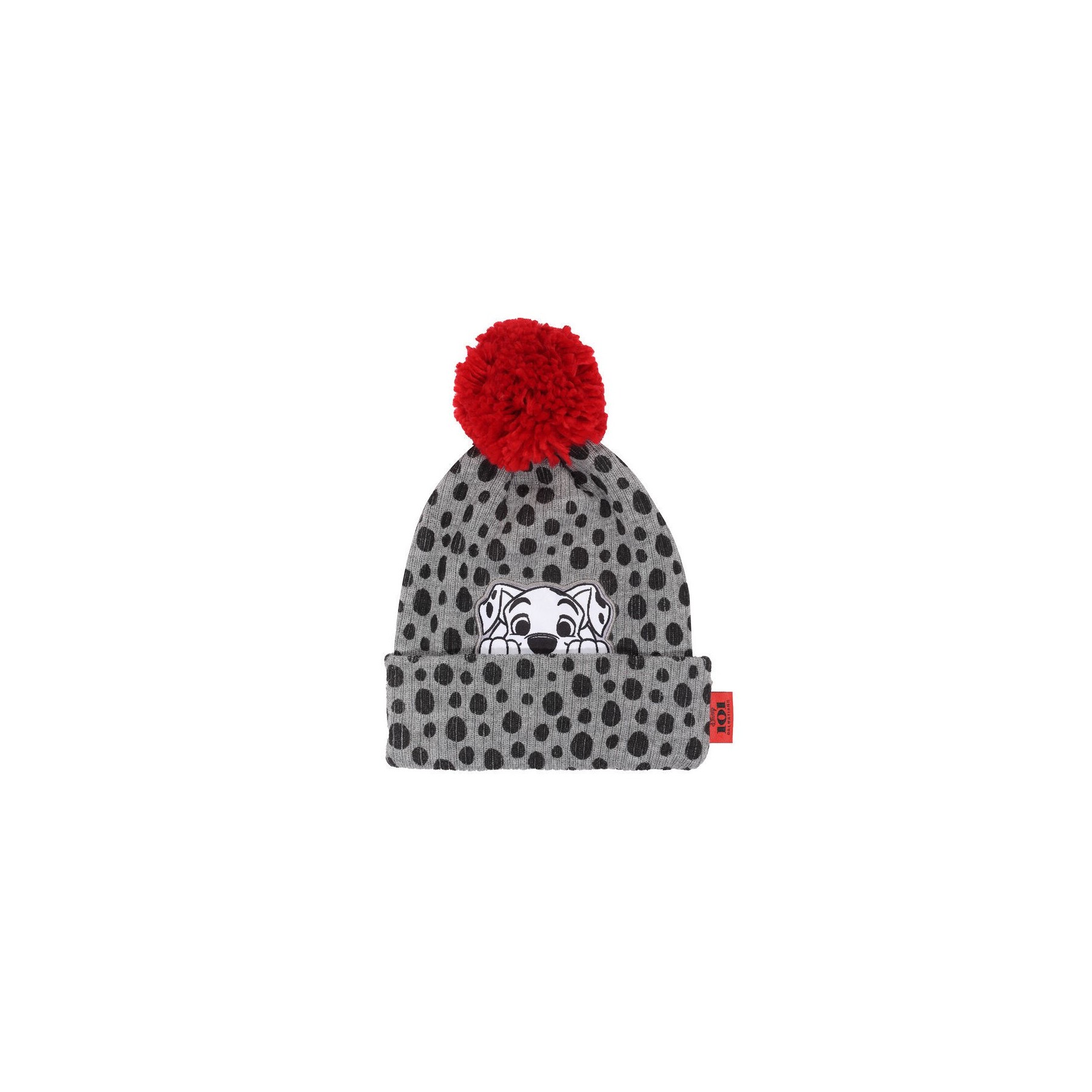 Gorro Pompón Cachorro Dalmata Espiando Talla Única
