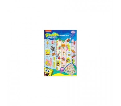Diversión Con Pegatinas Bob Esponja 50 Pegatinas