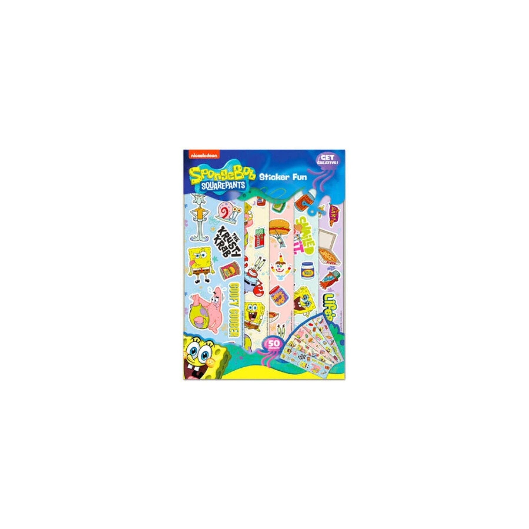 Diversión Con Pegatinas Bob Esponja 50 Pegatinas
