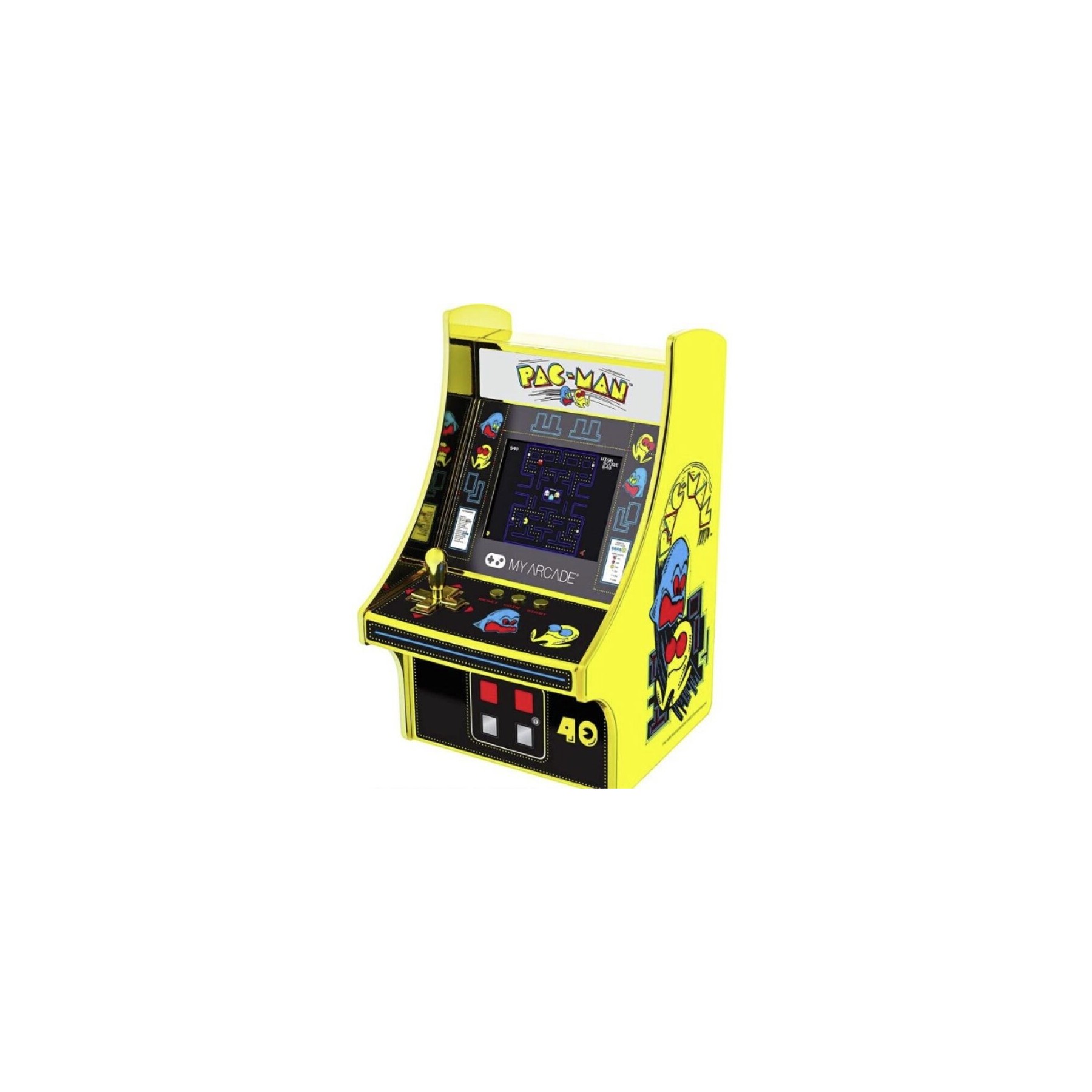 Consola Micro Player 40 Aniversario Pac-Man 17 Cm