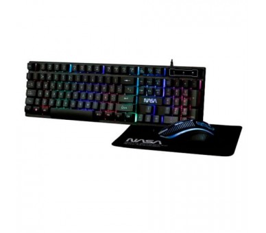 Nasa Kit Gaming Pegasus 3 En 1 / Teclado + Ratón + Alfombril