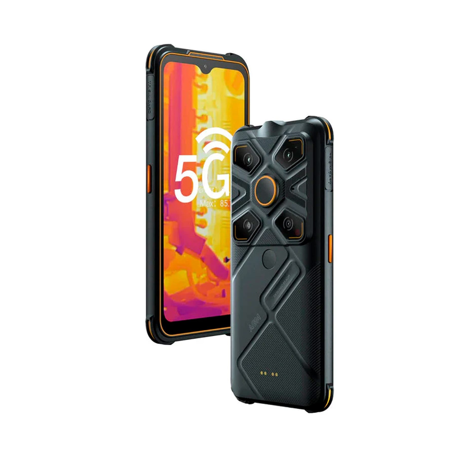 Agm Glory G1S 5G Orange Black / Rugerizado / 8+128Gb / 6.53"