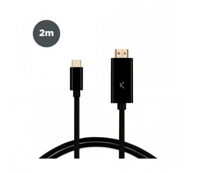 Ksix Bxhdmi60N Negro / Cable Usb-C (M) A Hdmi (M) 2M