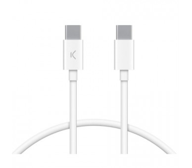 Ksix Bxcuc03Sbl White / Cable Usb-C (M) A Usb-C (M) 1 Metro