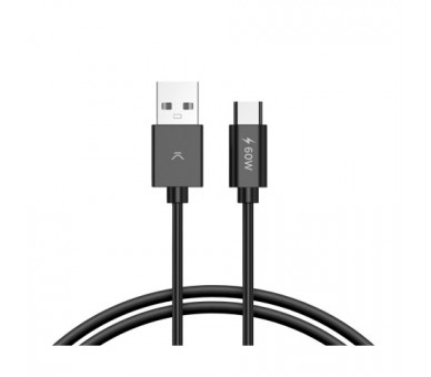 Ksix Bcl201Acn Negro / Cable De Carga Y Datos Usb-A A Usb-C