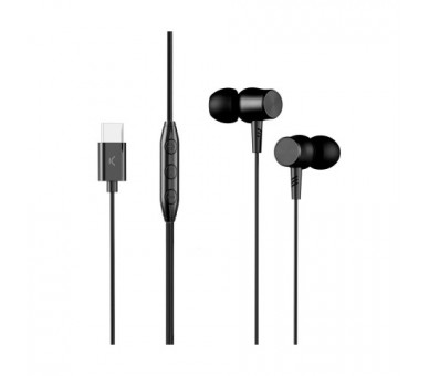 Ksix Bau01N Auriculares Con Cable Usb-C Negro / Micrófono