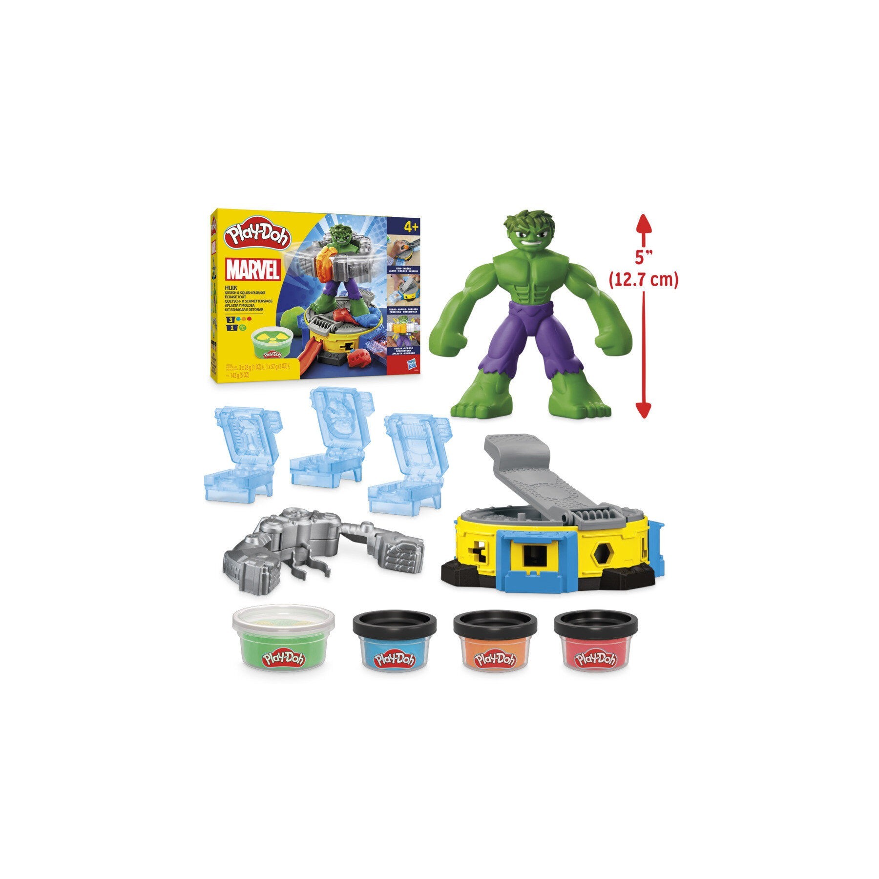 Aplasta Y Moldea Hulk Marvel Play-Doh