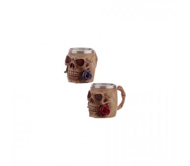 Taza Calavera Y Rosas Surtido