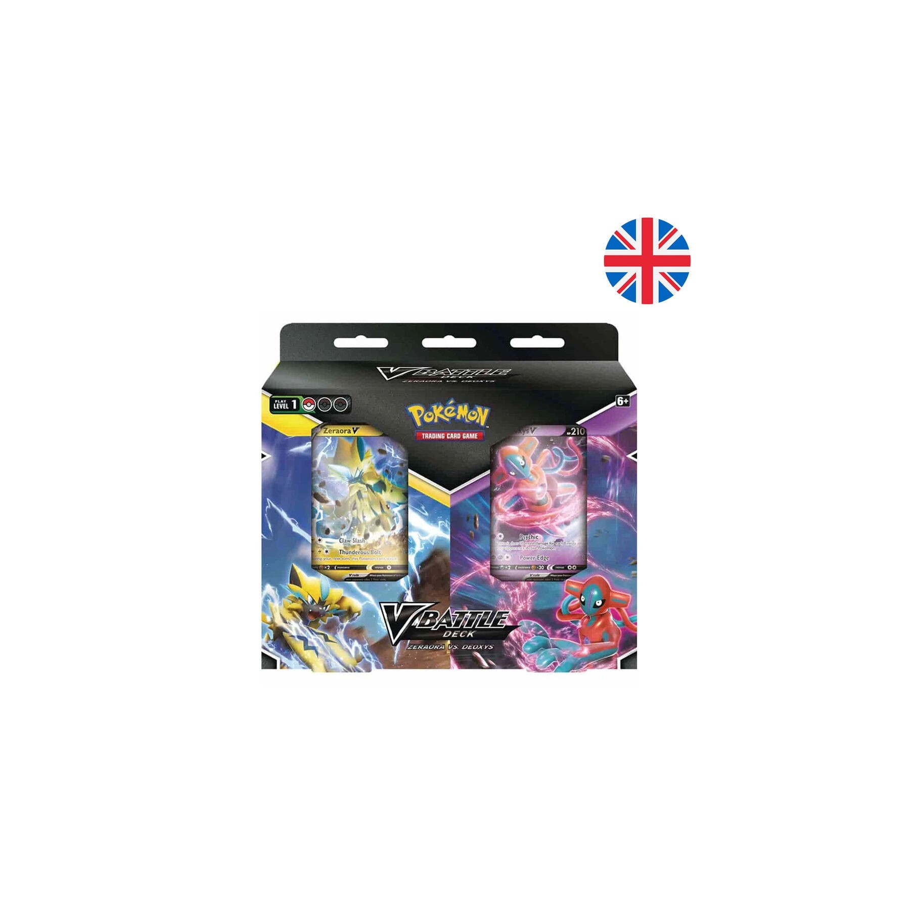 V Battle Deck Juego Cartas Coleccionables Deoxys Vs Zeraora