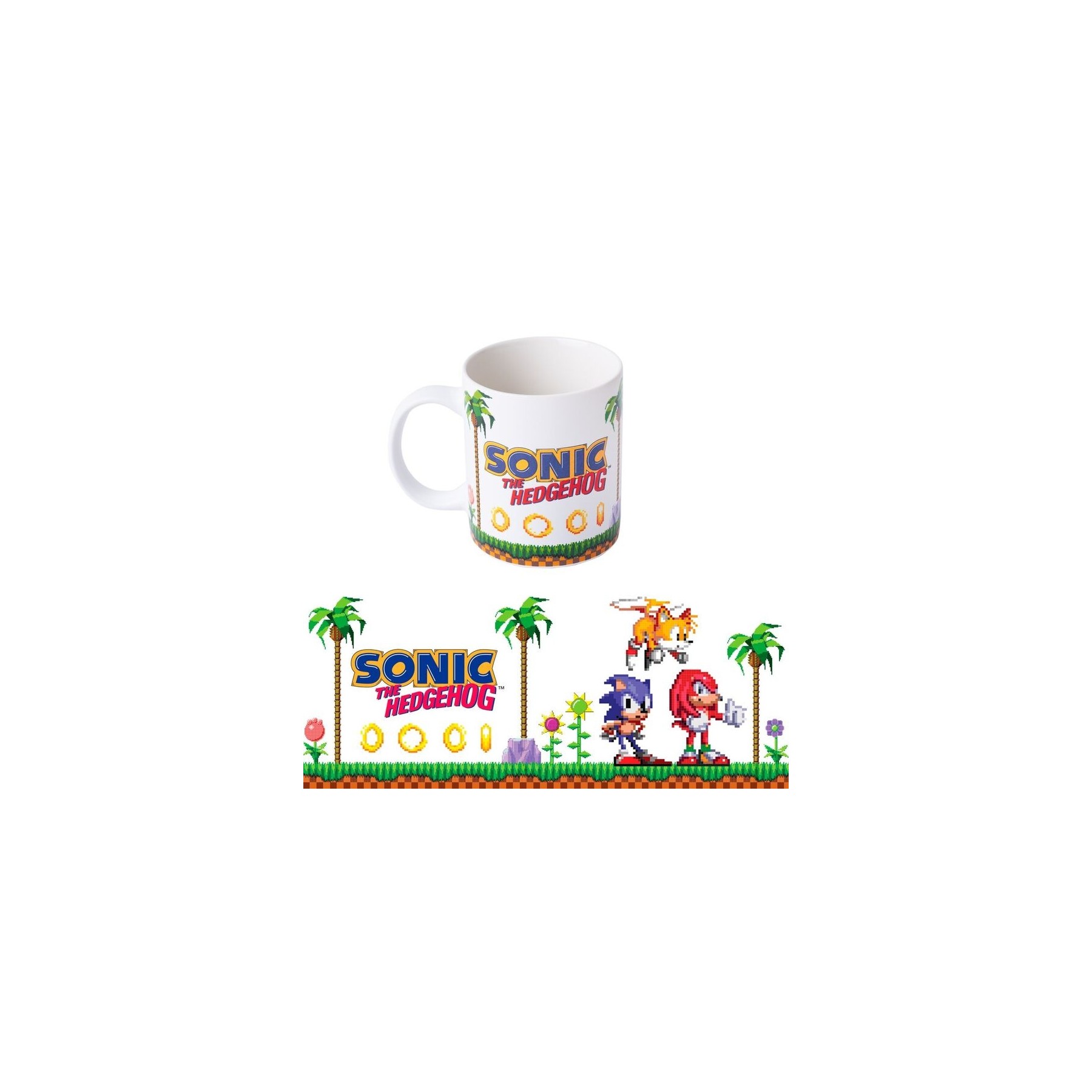 Taza Retro Pixel Sonic The Hedgehog 350Ml