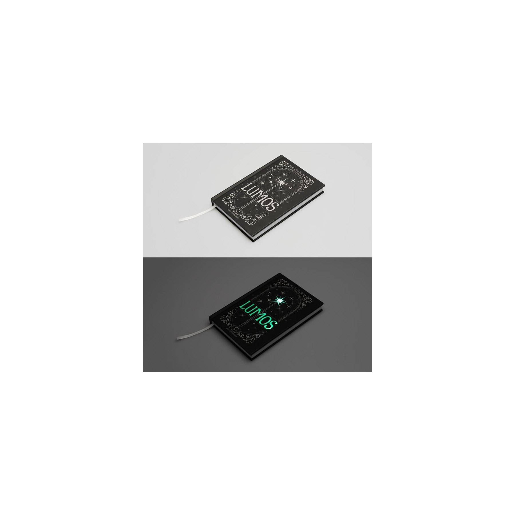 Cuaderno A5 Premium Led + Boligrafo Lumos Harry Potter