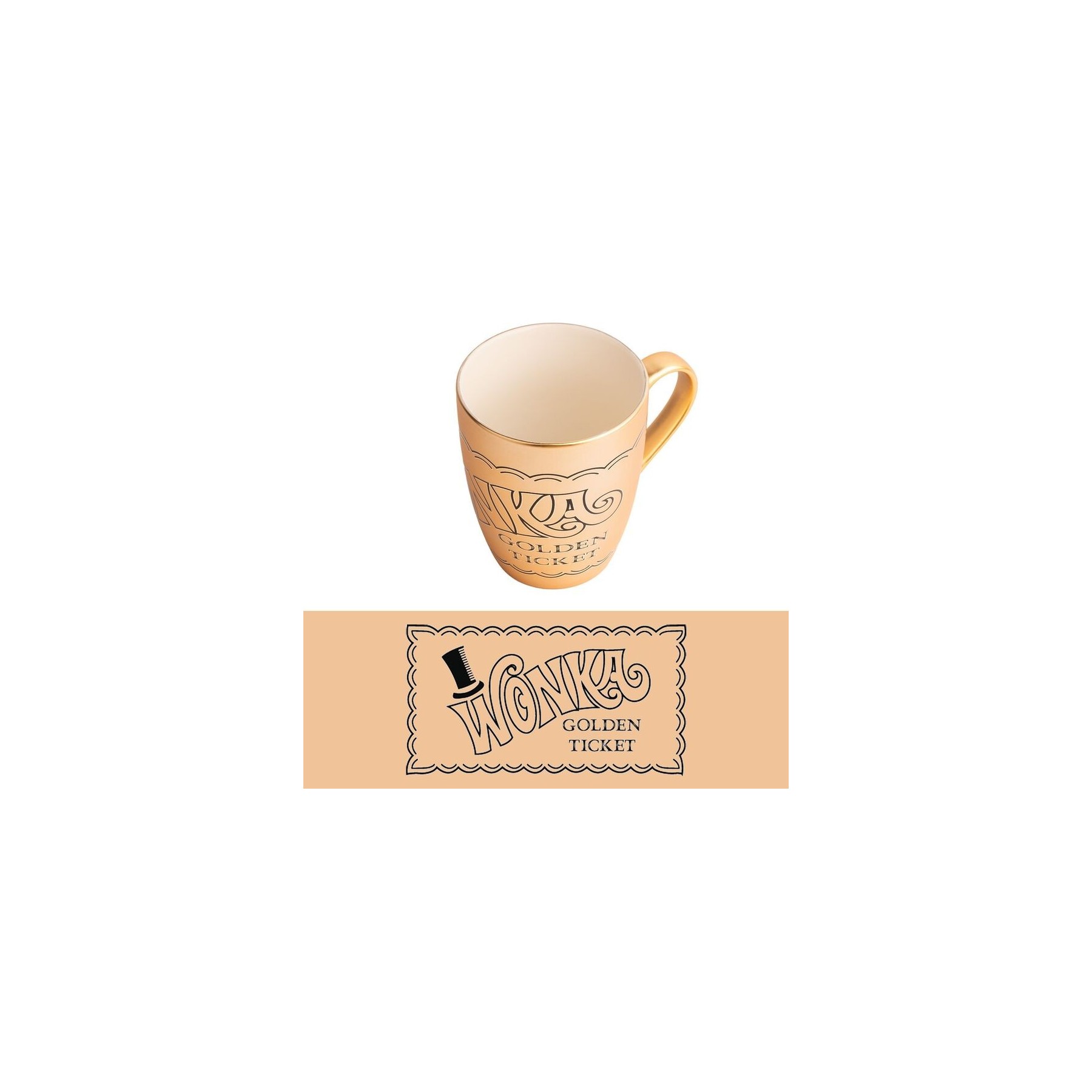 Taza Golden Ticket Willy Wonka 350Ml