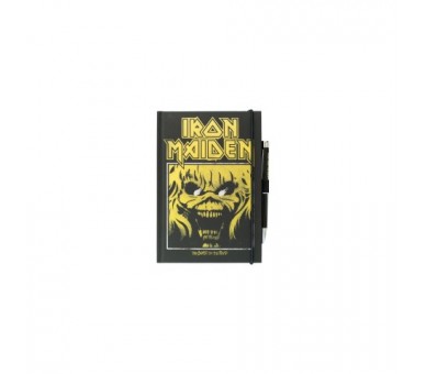 Cuaderno A5 Premium + Boligrafo Proyector Iron Maiden