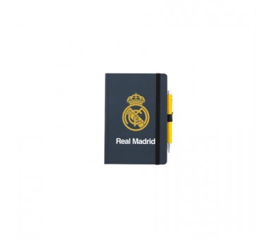 Cuaderno A5 Premium + Boligrafo Proyector Real Madrid