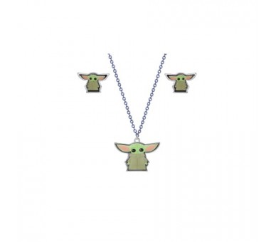 Set Colgante + Pendientes Baby Yoda Star Wars