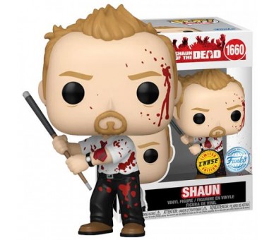 Funko POP! Shaun of the Dead: Shaun (1660) CHASE EXM